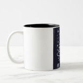 Happy Christmas Two-Tone Coffee Mok (Links)