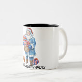 Happy Christmas Two-Tone Coffee Mok (Voorkant rechts)
