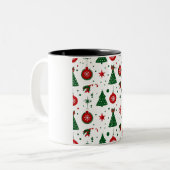 Happy Christmas Two-Tone Coffee Mok (Voorkant links)