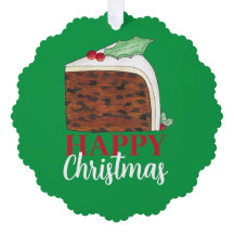 Happy Christmas UK Britse taart plak feestelijk