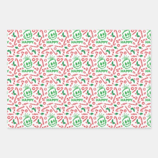 HAPPY Christmas Variety Wrapping Paper (Voorkant 3)