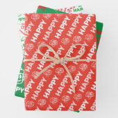 HAPPY Christmas Variety Wrapping Paper (In situ)