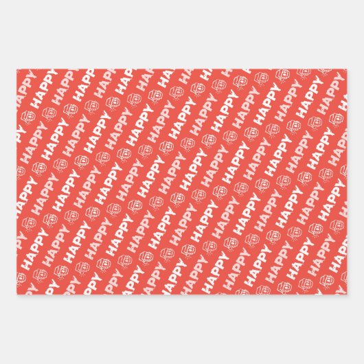 HAPPY Christmas Variety Wrapping Paper (Voorkant)