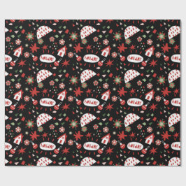 Happy Christmas X-mas Gift wrap Cadeaupapier