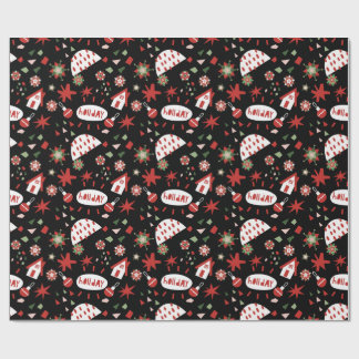 Happy Christmas X-mas Gift wrap Cadeaupapier