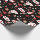 Happy Christmas X-mas Gift wrap Cadeaupapier (Hoek)