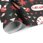 Happy Christmas X-mas Gift wrap Cadeaupapier (Rol Hoek)