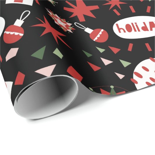 Happy Christmas X-mas Gift wrap Cadeaupapier (Rol Hoek)