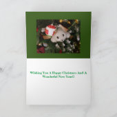 Happy Christmas Zachte Speelgoed-zegel Kaart (Binnen)