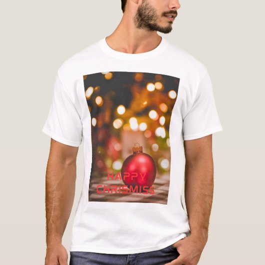 Happy christmiss t shirt (Voorkant)