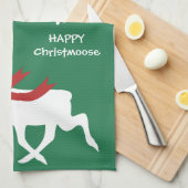 Happy Christmoose Kerstschotel Handdoek (Quarter Fold)