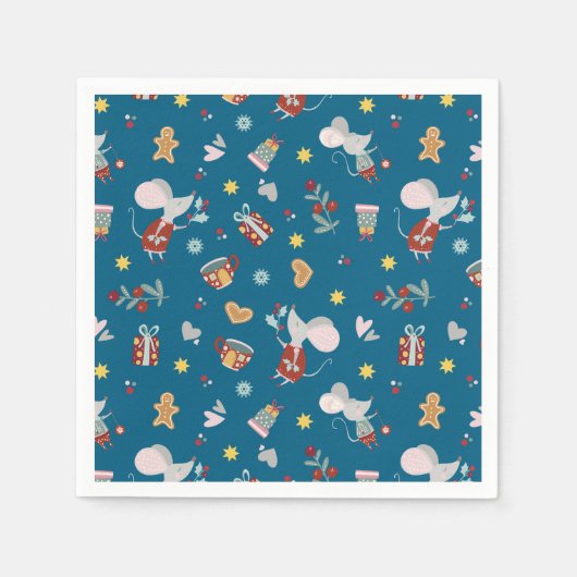 Happy Christmouse Servet (Voorkant)