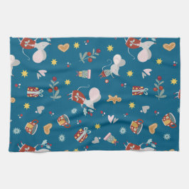 Happy Christmouse Theedoek