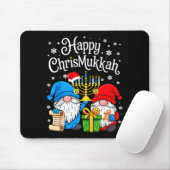 Happy Christmukkah Hanukkah Christmas Gnome Xmas F Muismat (Met muis)