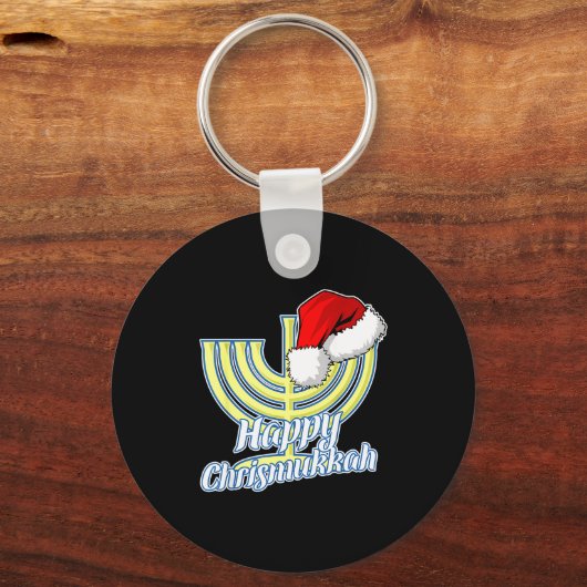 Happy Christmukkah Hanukkah Christmas  Sleutelhanger (Voorkant)