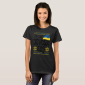 Happy Christmukkah Jewish I'm The Jewish Elf Chris T-shirt (Voorkant volledig)