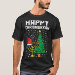 Happy Christmukkah Jewish Kerstkerst Hanukkah Chan T-shirt<br><div class="desc">Happy Christmukkah Jewish Kerstmis Hanukkah Chanukah</div>