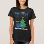 Happy Christmukkah Jewish Kerstkerst Hanukkah Chan T-shirt<br><div class="desc">Happy Christmukkah Jewish Kerstmis Hanukkah Chanukah</div>