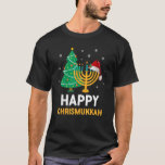 Happy Christmukkah Jewish Kerstkerst Hanukkah Chan T-shirt<br><div class="desc">Happy Christmukkah Jewish Kerstkersthanukkah Chanukah Gift</div>