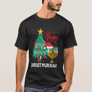 Happy Christmukkah Jewish Kerstkerst Hanukkah Chan T-shirt