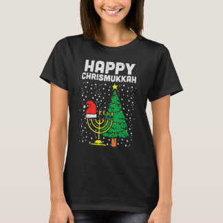Happy Christmukkah Jewish Kerstkerst Hanukkah Chan T-shirt