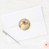 Happy Chubby Cartoon Dog Sticker (Envelop)