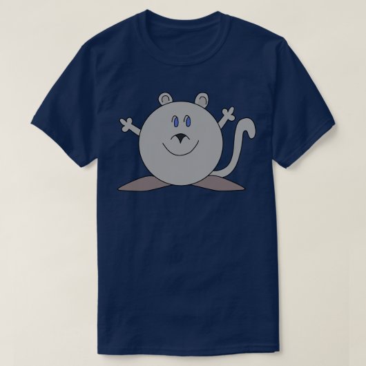 Happy Chubby Mouse T-shirt (Design voorkant)