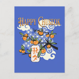 Happy Chuseok met Persimmon Tree Briefkaart