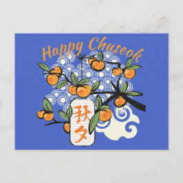 Happy Chuseok met Persimmon Tree Briefkaart