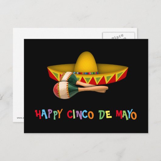 Happy Cinco de Mayo Briefkaart (Voorkant / Achterkant)