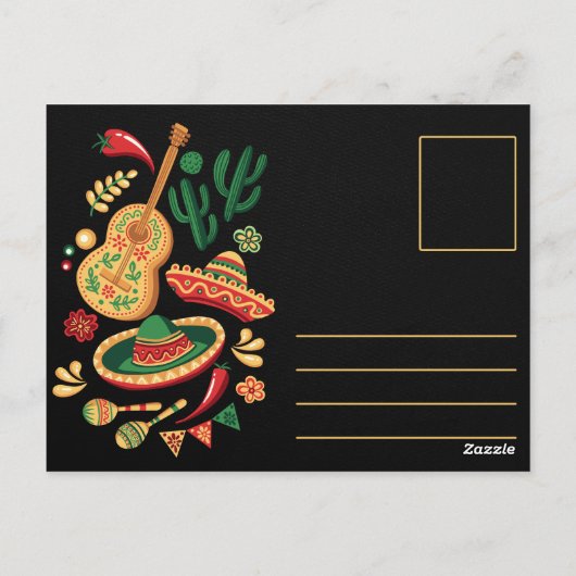 Happy Cinco De Mayo Briefkaart (Achterkant)