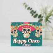 Happy Cinco de Mayo Briefkaart (Staand voorkant)