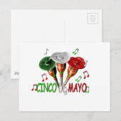 Happy Cinco de Mayo Briefkaart (Voorkant / Achterkant)