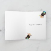 Happy Cinco De Mayo Cat in Sombrerro Humor Feestdagen Kaart (Binnen)