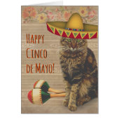 Happy Cinco de Mayo Cat met Mexicaans Pet (Voorkant)
