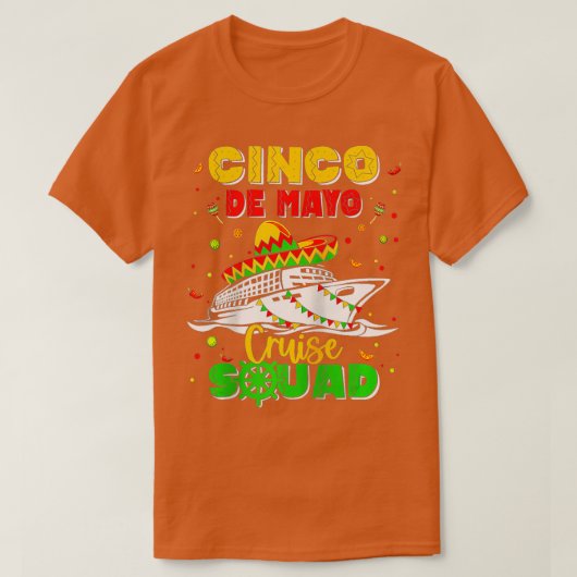 Happy Cinco De Mayo Cruise Squad 2023 Mexicaanse g T-shirt (Design voorkant)