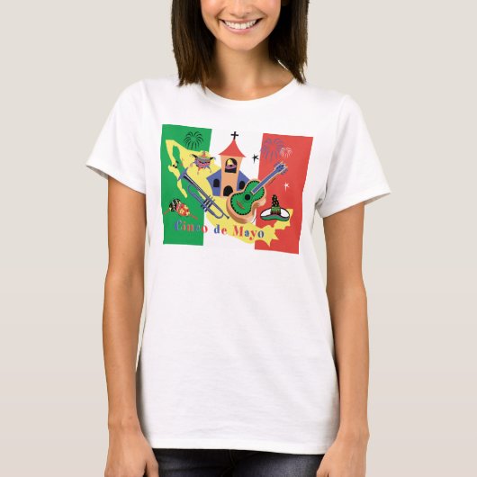 Happy Cinco de Mayo Dames T-shirt (Voorkant)