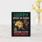 Happy Cinco de Mayo en ja, het is mijn geboortedag Kaart (Gele Bloem)