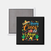 Happy Cinco De Mayo Fiesta Mexicaanse partij 5 De  Magneet (Voorkant / Achterkant)