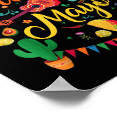 Happy Cinco De Mayo Fiesta Mexicaanse partij 5 De  Poster (Hoek)