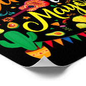 Happy Cinco De Mayo Fiesta Mexicaanse partij 5 De  Poster (Hoek)