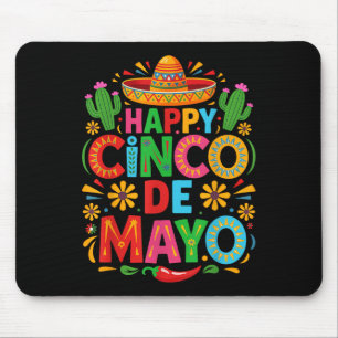 Happy Cinco de Mayo Fiesta Mexicaanse partij Manne Muismat