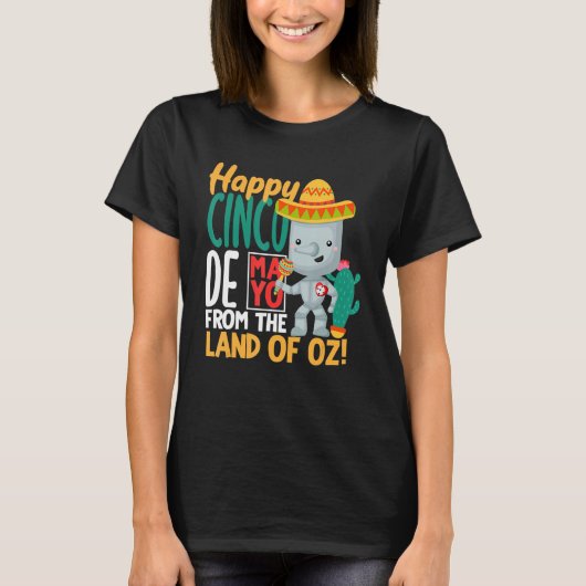 Happy Cinco de Mayo from down under T-shirt (Voorkant)