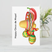 Happy Cinco de Mayo Greeting Card Feestdagenkaart (Staand voorkant)