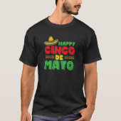 Happy Cinco de Mayo Holiday Mexico America T-shirt (Voorkant)