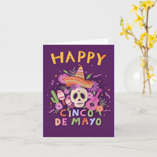 Happy Cinco de Mayo Kaart (Gele Bloem)