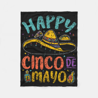 Happy Cinco de Mayo Mexicaans Mexico Fiesta Cinco Fleece Deken
