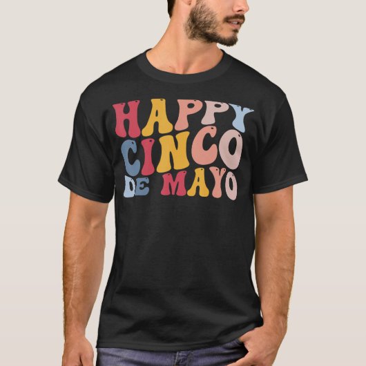 Happy Cinco De Mayo Mexicaans Mexico Fiesta T-shirt (Voorkant)