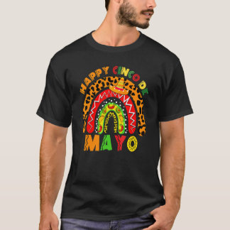 Happy Cinco De Mayo Mexicaanse Taco Regenboog T-shirt