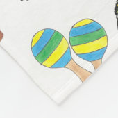 Happy Cinco de Mayo Mexican Fiesta Celebration Fleece Deken (Hoek)